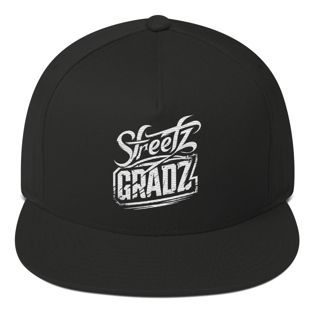 Streetz Gradz White Flat Bill Cap